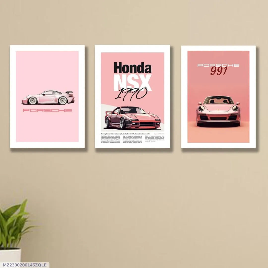 Honda Performance – Premium Wooden Wall Art Set