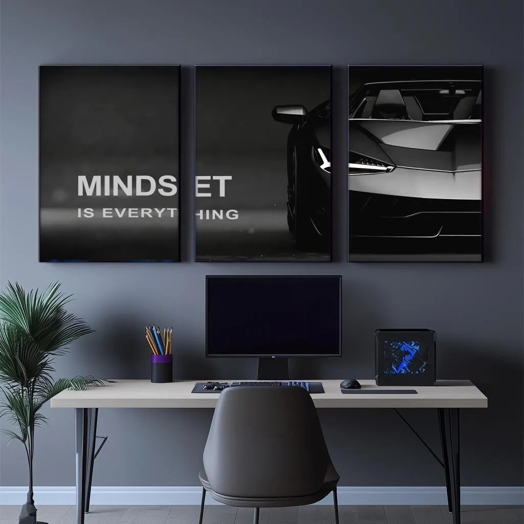Mindset Collection – Premium Wooden Wall Art Tile | 8 × 11 Inches