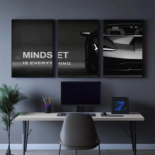 Mindset Collection – Premium Wooden Wall Art Tile | 8 × 11 Inches
