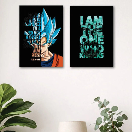 Legends Mindset – Premium 2 Panel Anime Wall Art Set