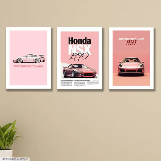 Honda Performance – Premium Wooden Wall Art Set